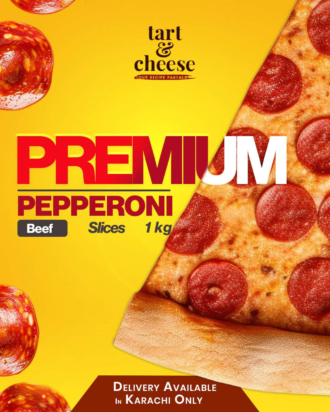 PREMIUM BEEF PEPPERONI (1 Kg) (Karachi Only)