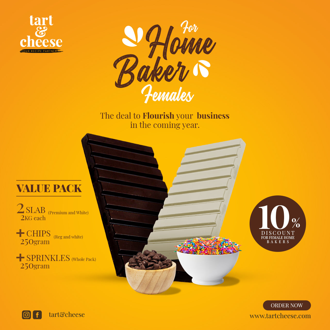 Value Pack For Home Baker Females (10% discount)