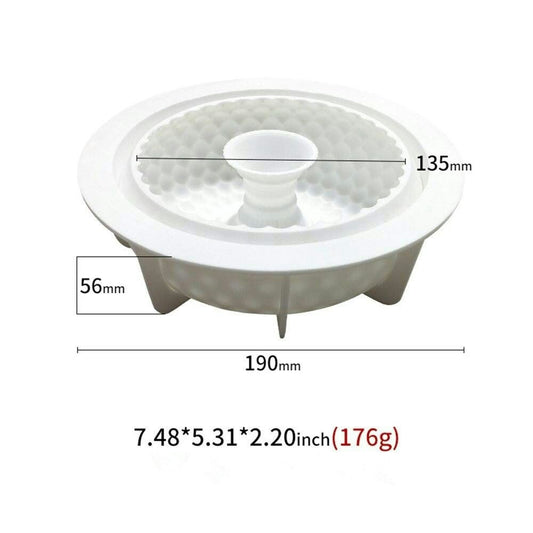 Silicon Donut Tray White