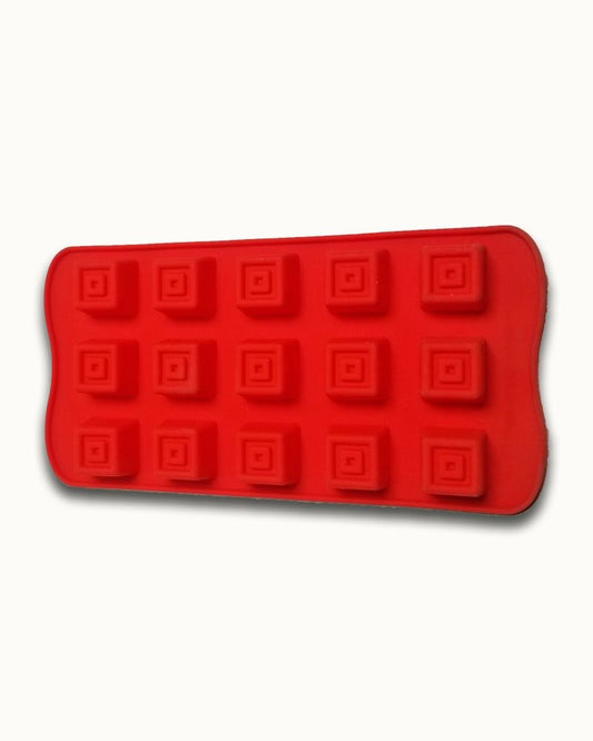 Silicon Mold 15 Cavity Red Square