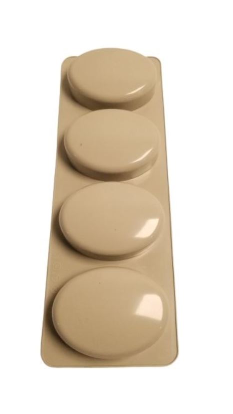 Silicone Soap Mold 4 Cavity Grey