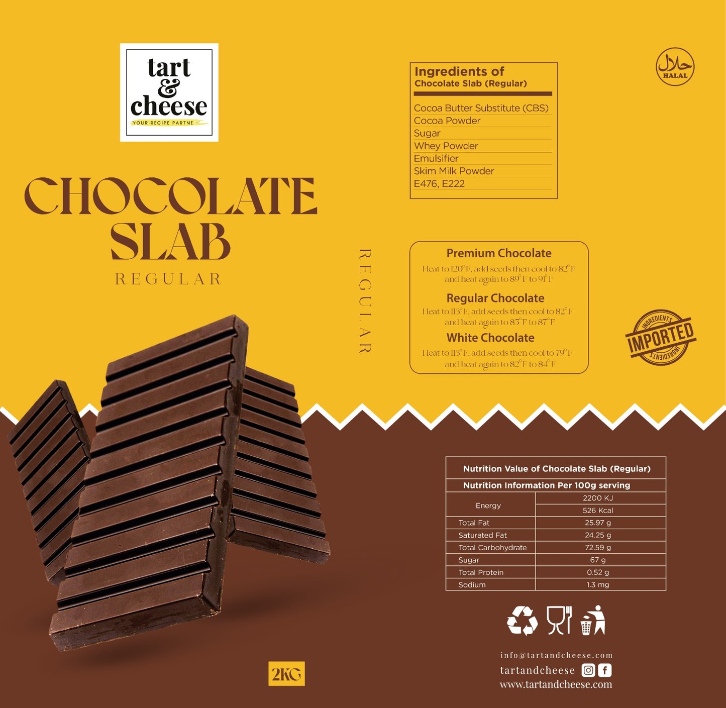 Chocolate Slab Regular (2 kg)(Milky)